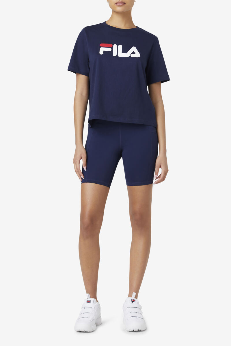 Fila Miss Eagle T-shirt Dam Marinblå Röda Vita | qBLASH4C3Cz