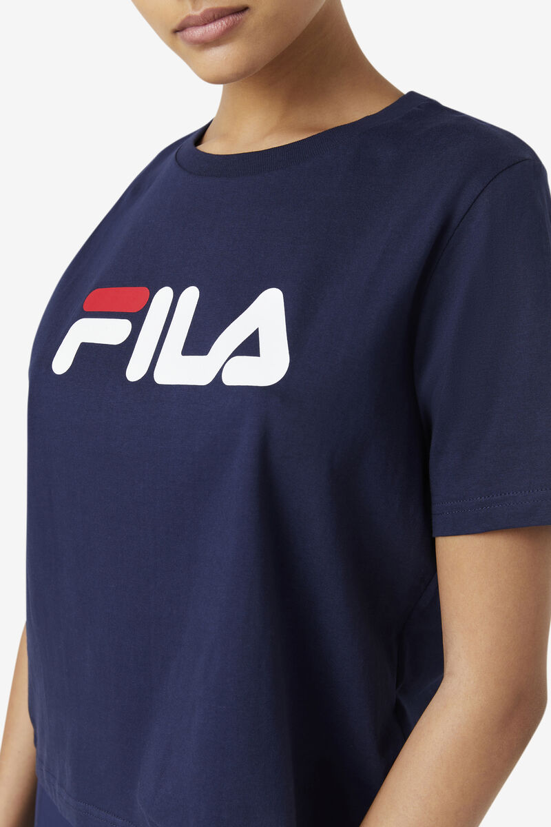 Fila Miss Eagle T-shirt Dam Marinblå Röda Vita | qBLASH4C3Cz