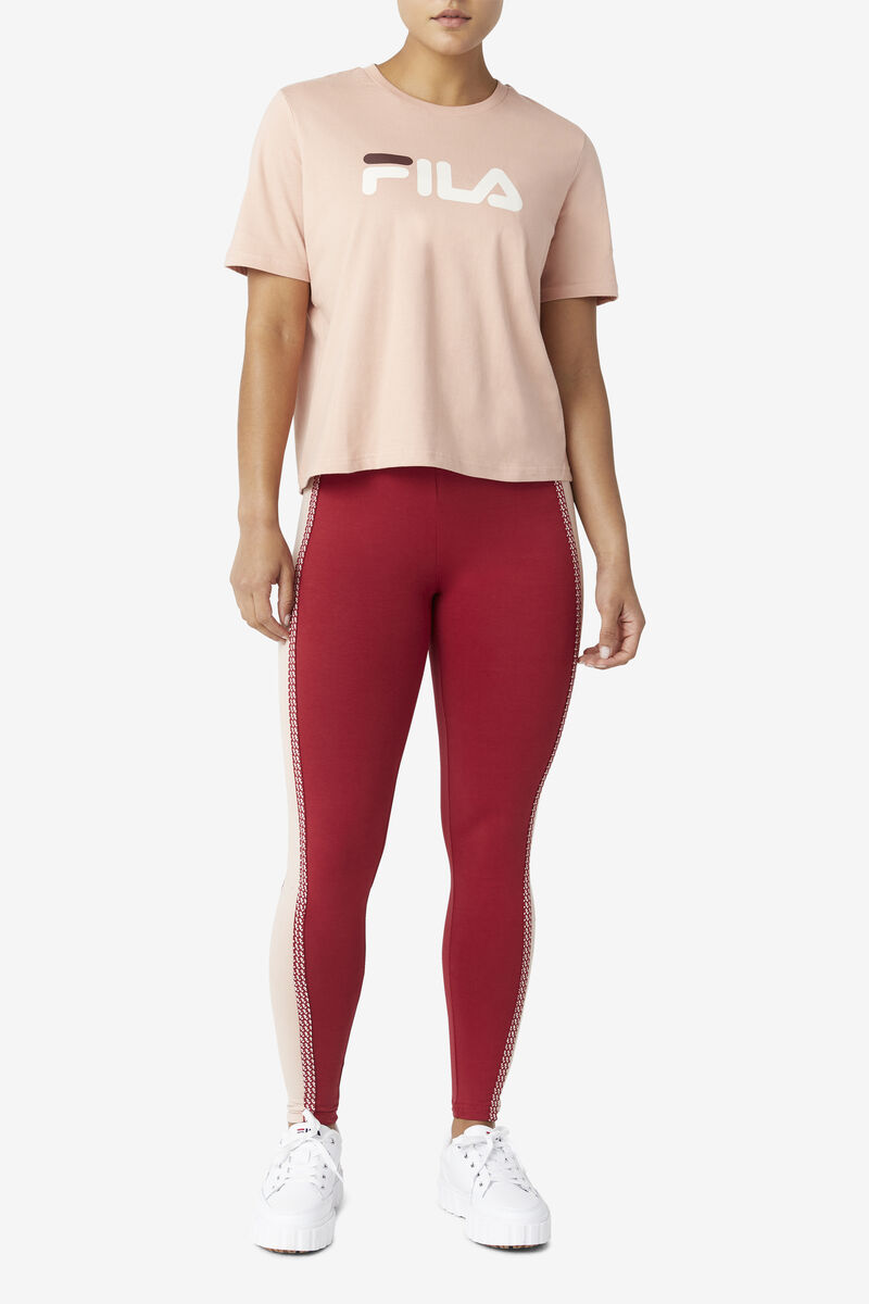 Fila Miss Eagle T-shirt Dam Rosa Mörk | 21gHOOSYhwK