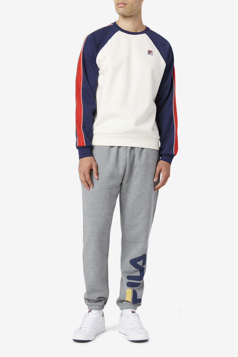 Fila Nestor Crew Tröjor Herr Vita Marinblå Röda | 22J5sRFpEcL