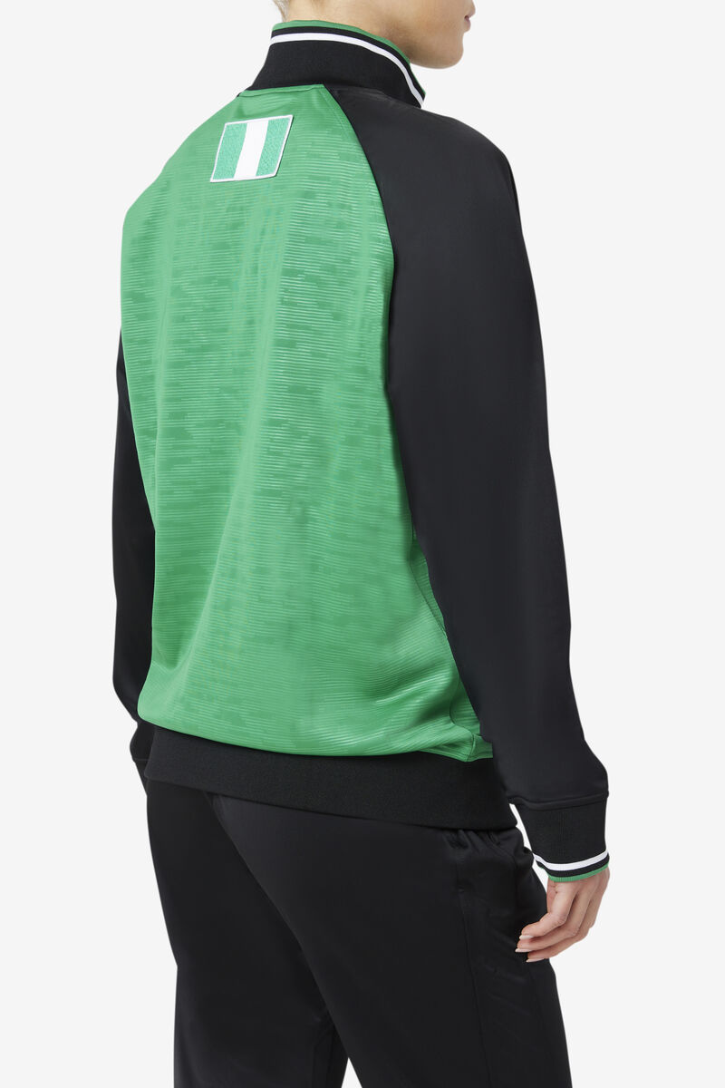 Fila Nigeria Track Jacket Träningsoverall Herr Svarta Vita | n89O8rkifCV