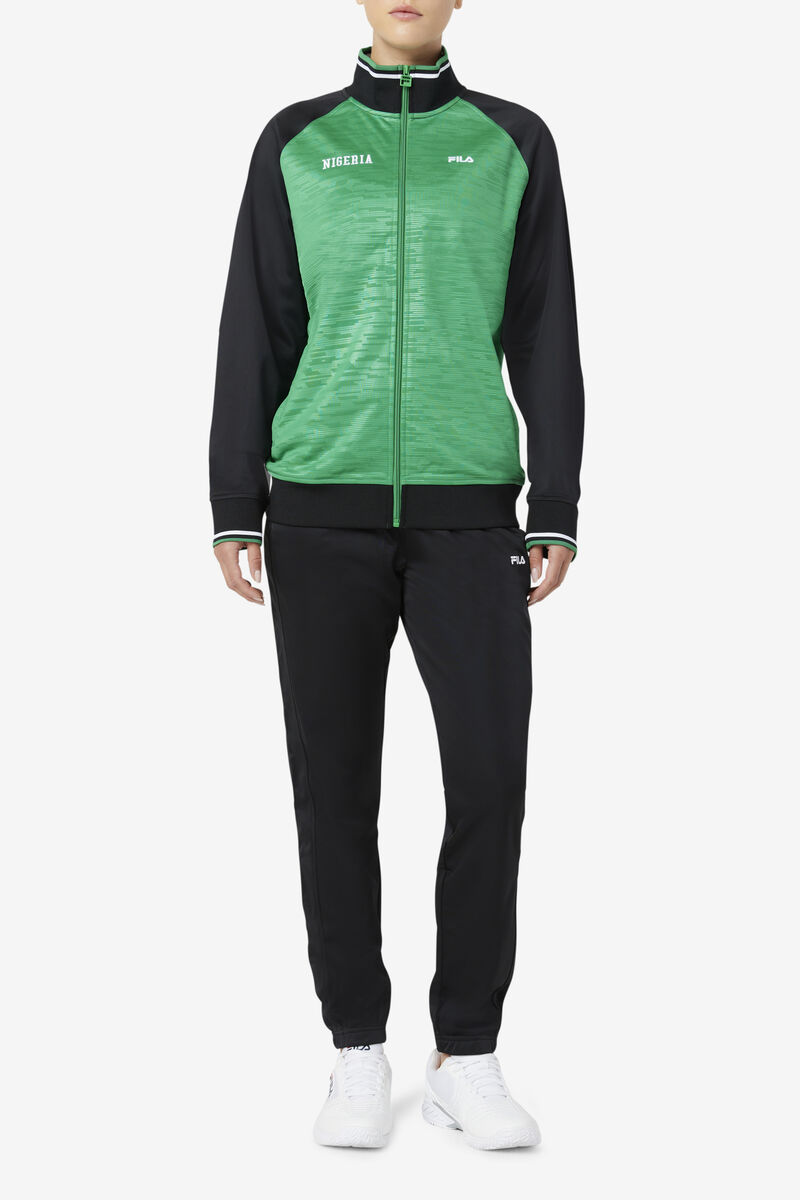 Fila Nigeria Track Pant Träningsoverall Dam Svarta Vita | xAxdBqYsp6B