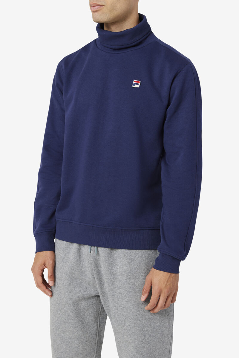 Fila Noah Fleece Turtleneck Tröjor Herr Marinblå | 6dQD7kJcbkr