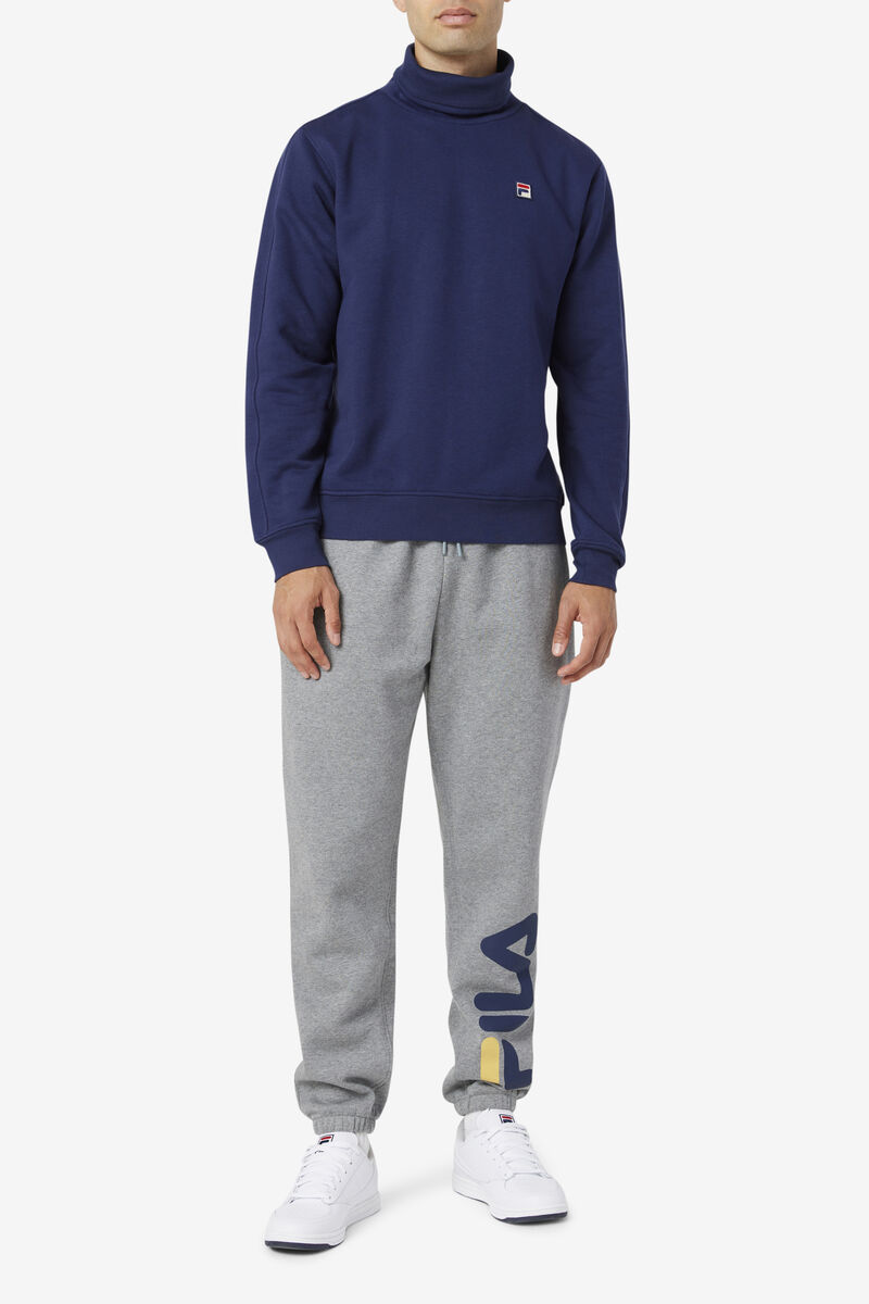 Fila Noah Fleece Turtleneck Tröjor Herr Marinblå | 6dQD7kJcbkr