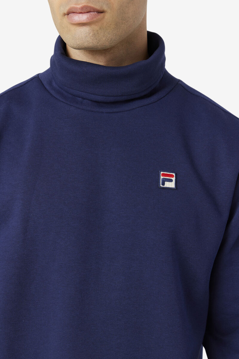 Fila Noah Fleece Turtleneck Tröjor Herr Marinblå | 6dQD7kJcbkr