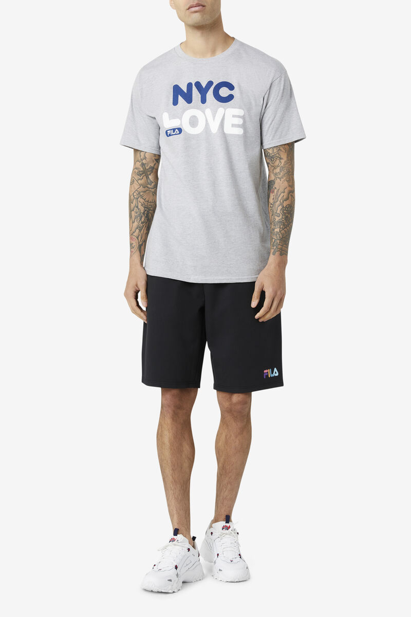 Fila Nyc Love T-shirt Herr Grå | QMBEYOaczk7