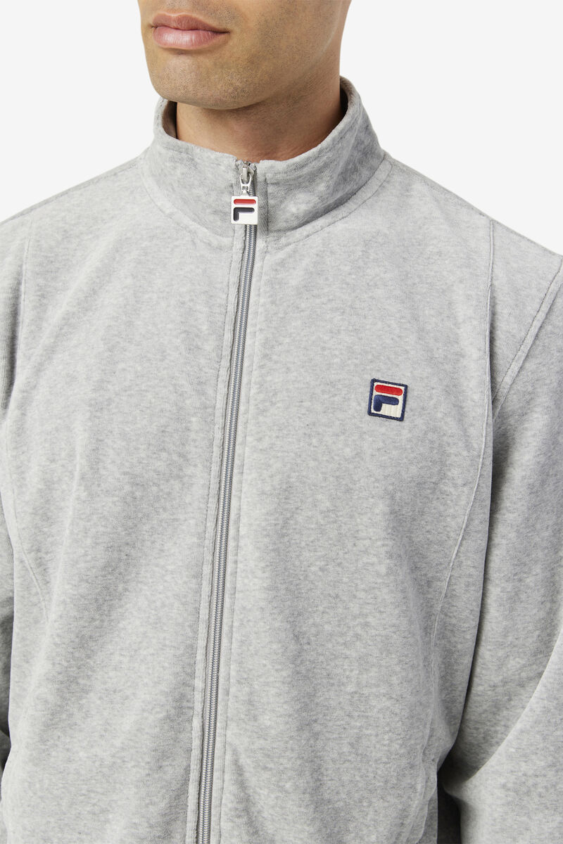 Fila O-fit Velour Jacket Jacka Herr Grå | oKUzebc6RJ9