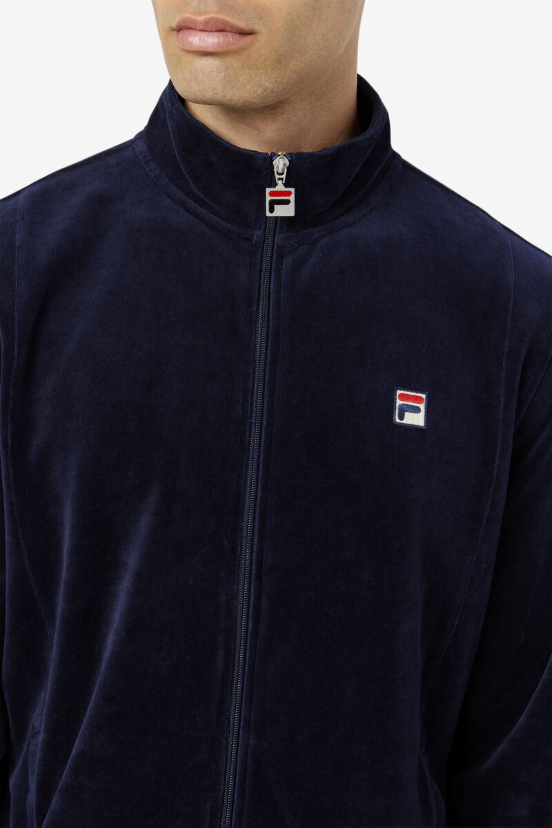 Fila O-fit Velour Jacket Jacka Herr Marinblå | CyipRUyT4VU