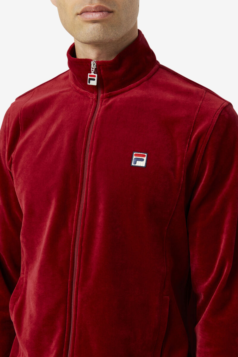 Fila O-fit Velour Jacket Jacka Herr Röda | 8PV8faQPghV