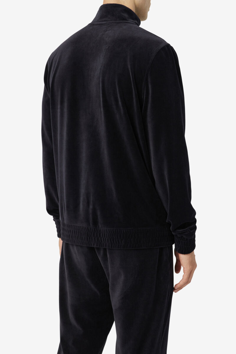 Fila O-fit Velour Jacket Jacka Herr Svarta | jzs8ezu5ogA