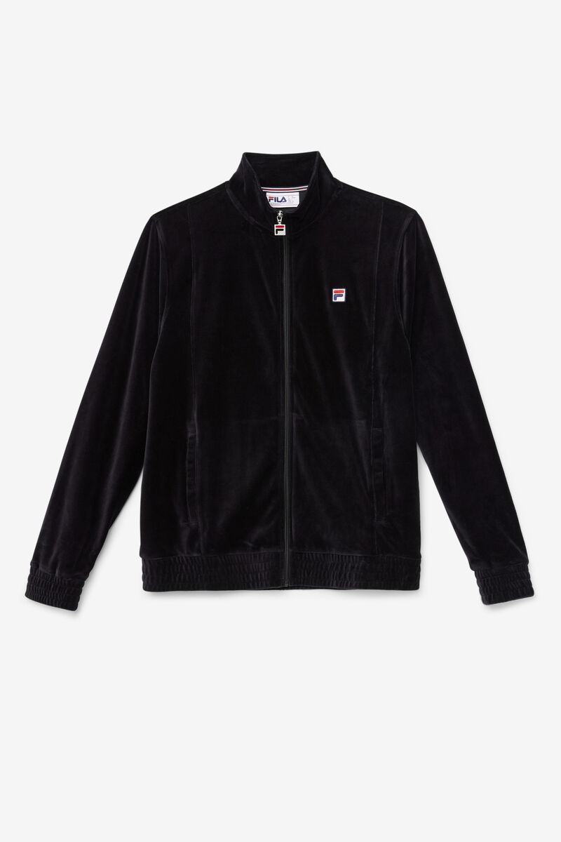 Fila O-fit Velour Jacket Träningsoverall Herr Svarta | bLde9QZ3eAL