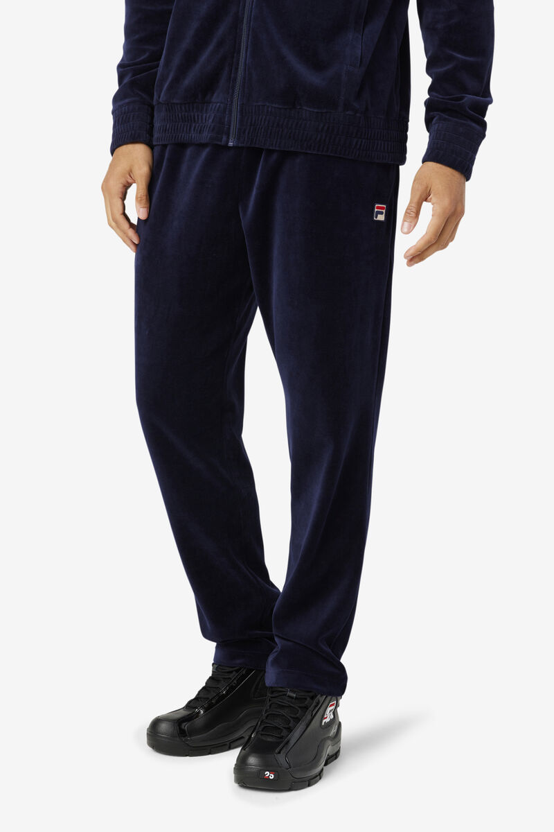 Fila O-fit Velour Pant Byxor Herr Marinblå Röda | 5B3WzWtv5fN