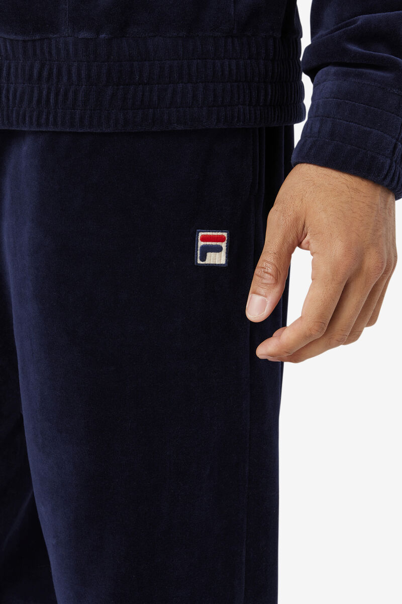 Fila O-fit Velour Pant Byxor Herr Marinblå Röda | 5B3WzWtv5fN
