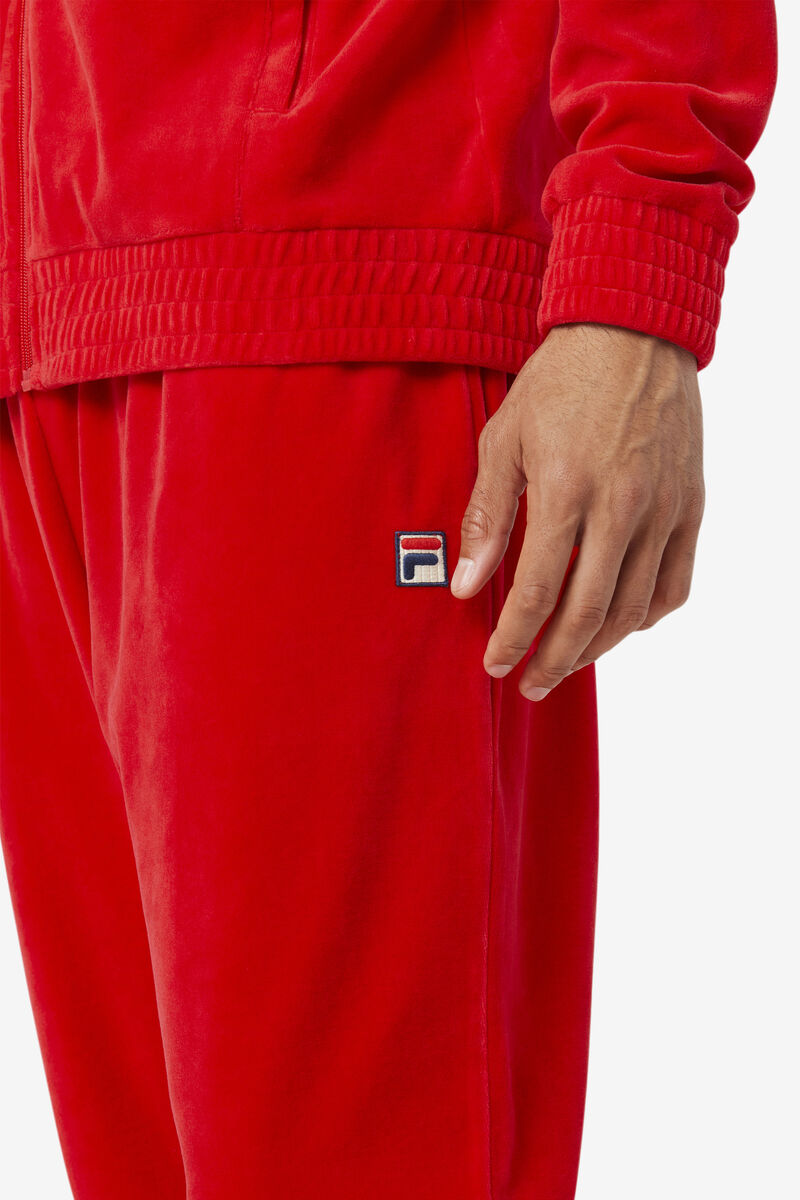 Fila O-fit Velour Pant Byxor Herr Röda | ciT1pJZDAmI