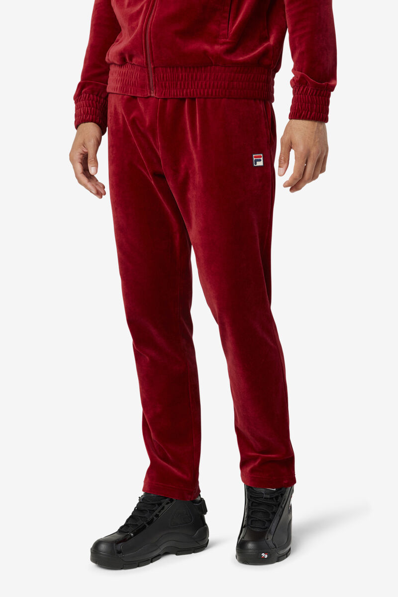 Fila O-fit Velour Pant Byxor Herr Röda | t3axFmmliQL