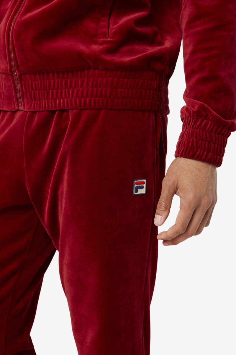 Fila O-fit Velour Pant Träningsoverall Herr Röda | YfyjWu8OB2X