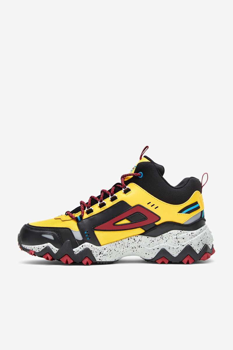 Fila Oakmont Tr Mid Löparskor Herr Citron Svarta Röda | cXTAQTRTd14