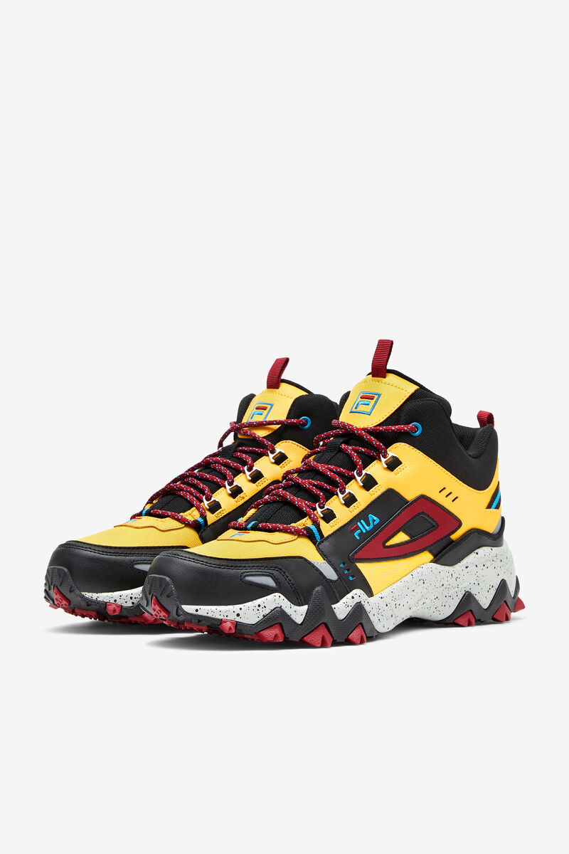 Fila Oakmont Tr Mid Löparskor Herr Citron Svarta Röda | cXTAQTRTd14
