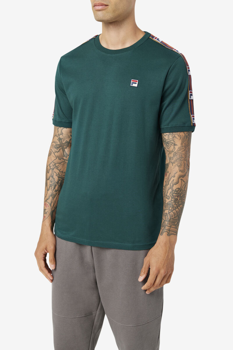 Fila Oliver T-shirt Herr Gröna | 7qzwxsnAYfh