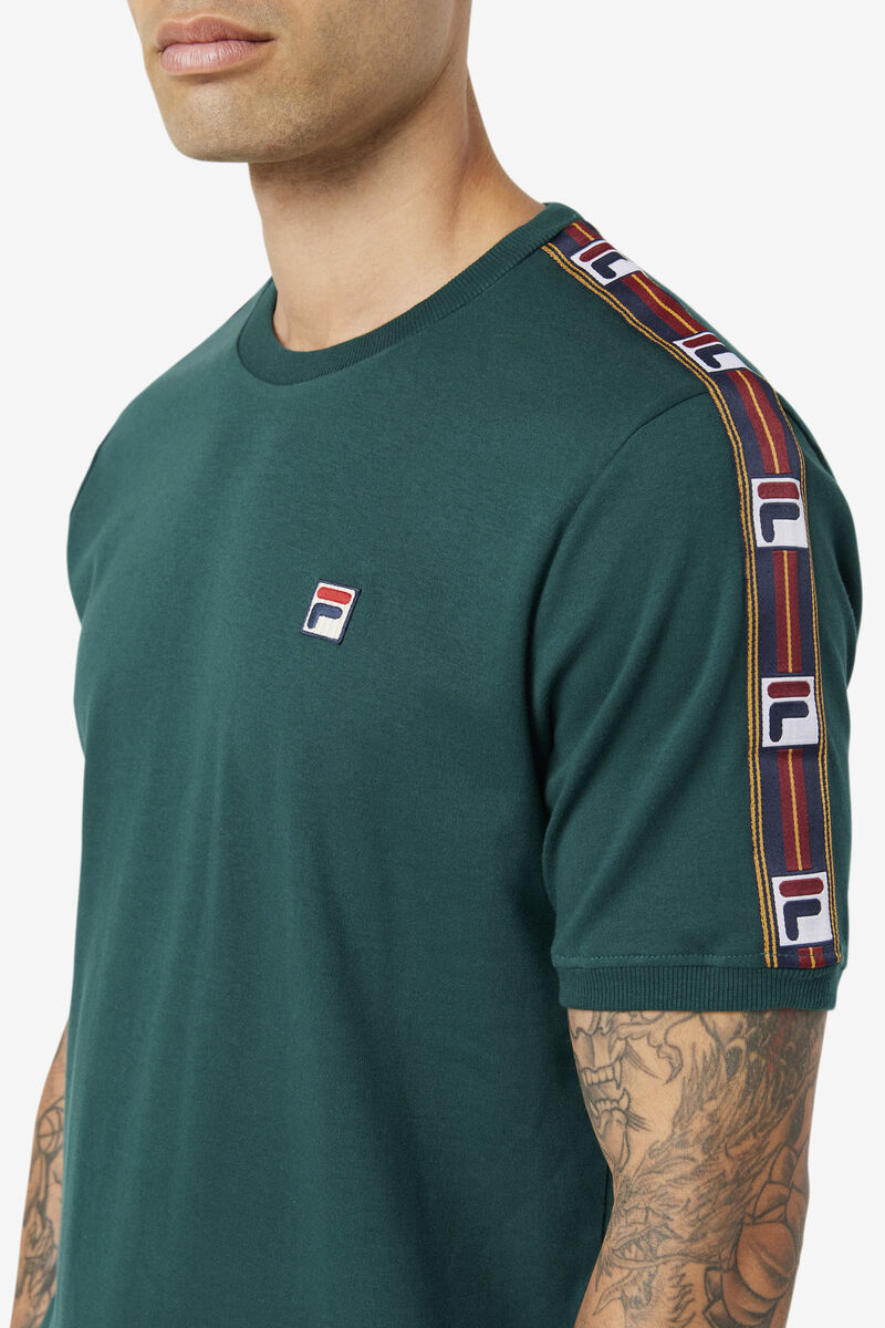 Fila Oliver T-shirt Herr Gröna | 7qzwxsnAYfh