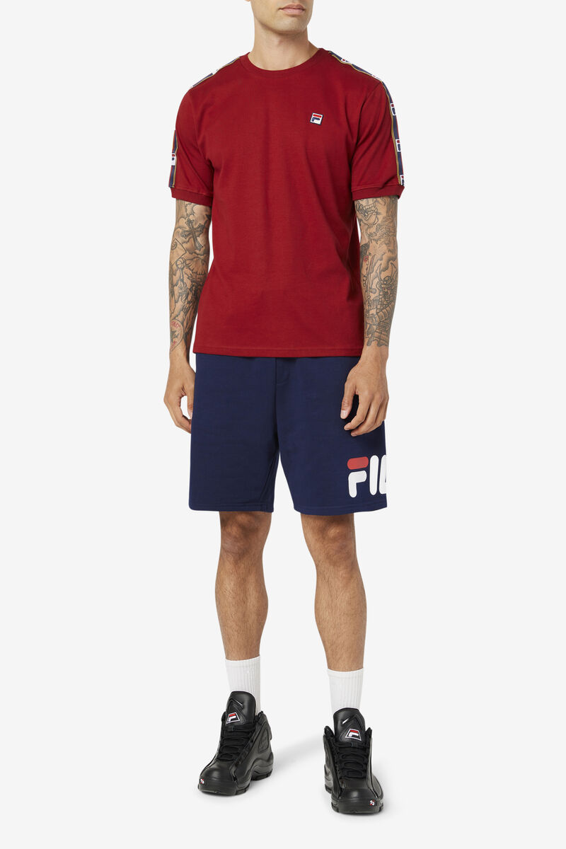 Fila Oliver T-shirt Herr Röda | b1umOr9XxEf