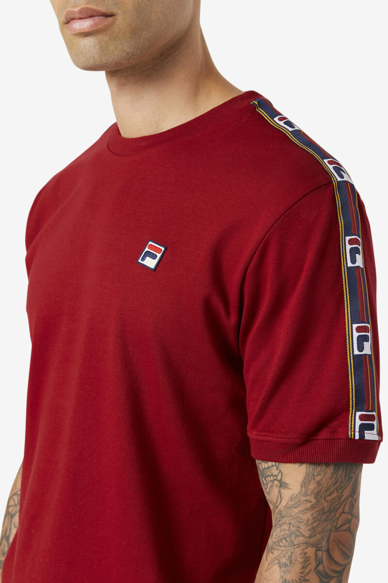Fila Oliver T-shirt Herr Röda | b1umOr9XxEf