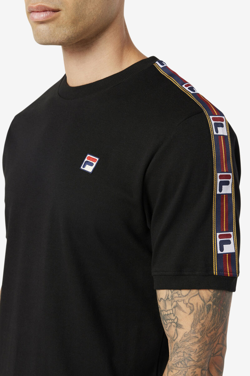 Fila Oliver T-shirt Herr Svarta | 84FSs8tkZct