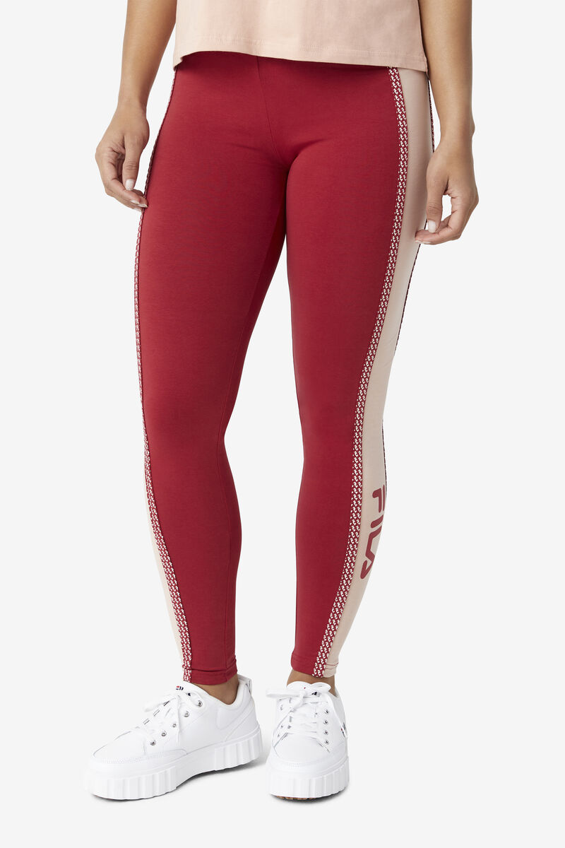 Fila Ona Legging Leggings Dam Röda Rosa | GsY6FQ18sHB