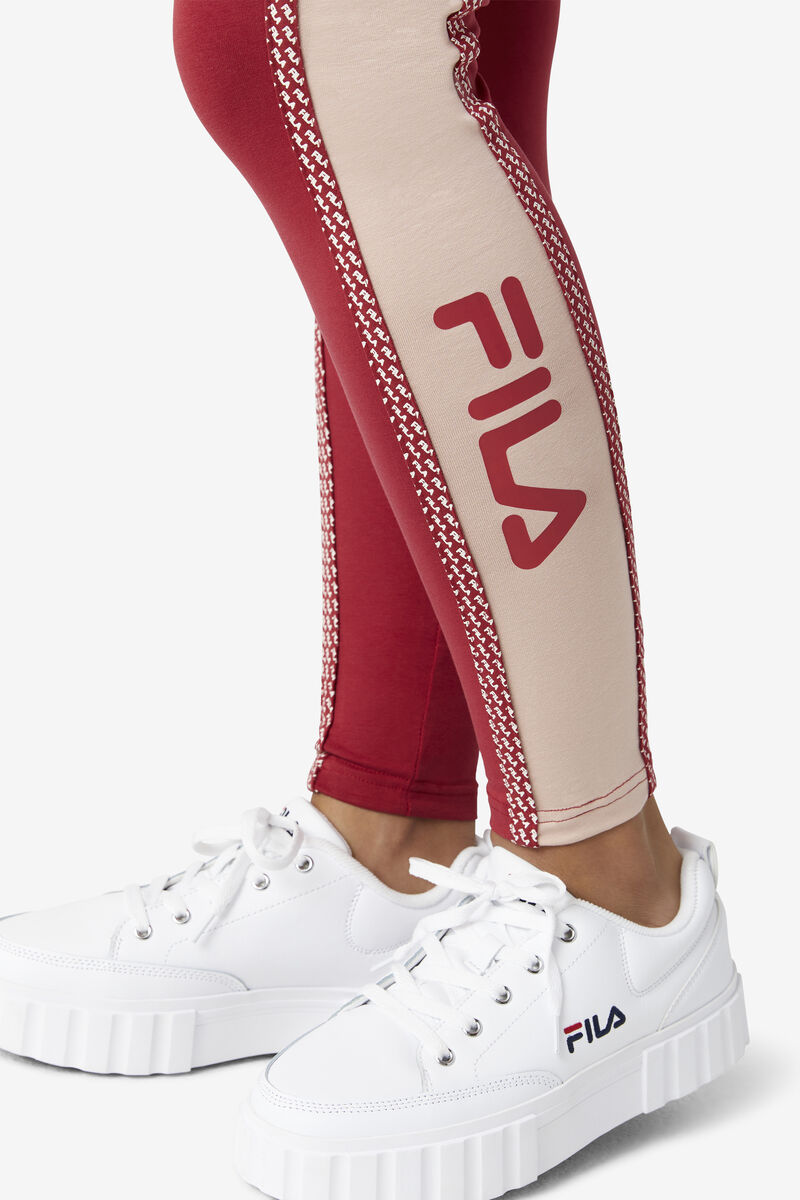 Fila Ona Legging Leggings Dam Röda Rosa | GsY6FQ18sHB