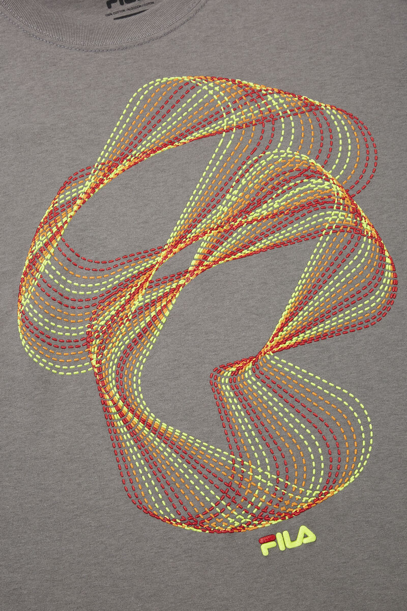 Fila Optical Stitch T-shirt Herr Grå | VfcQ774JIqJ