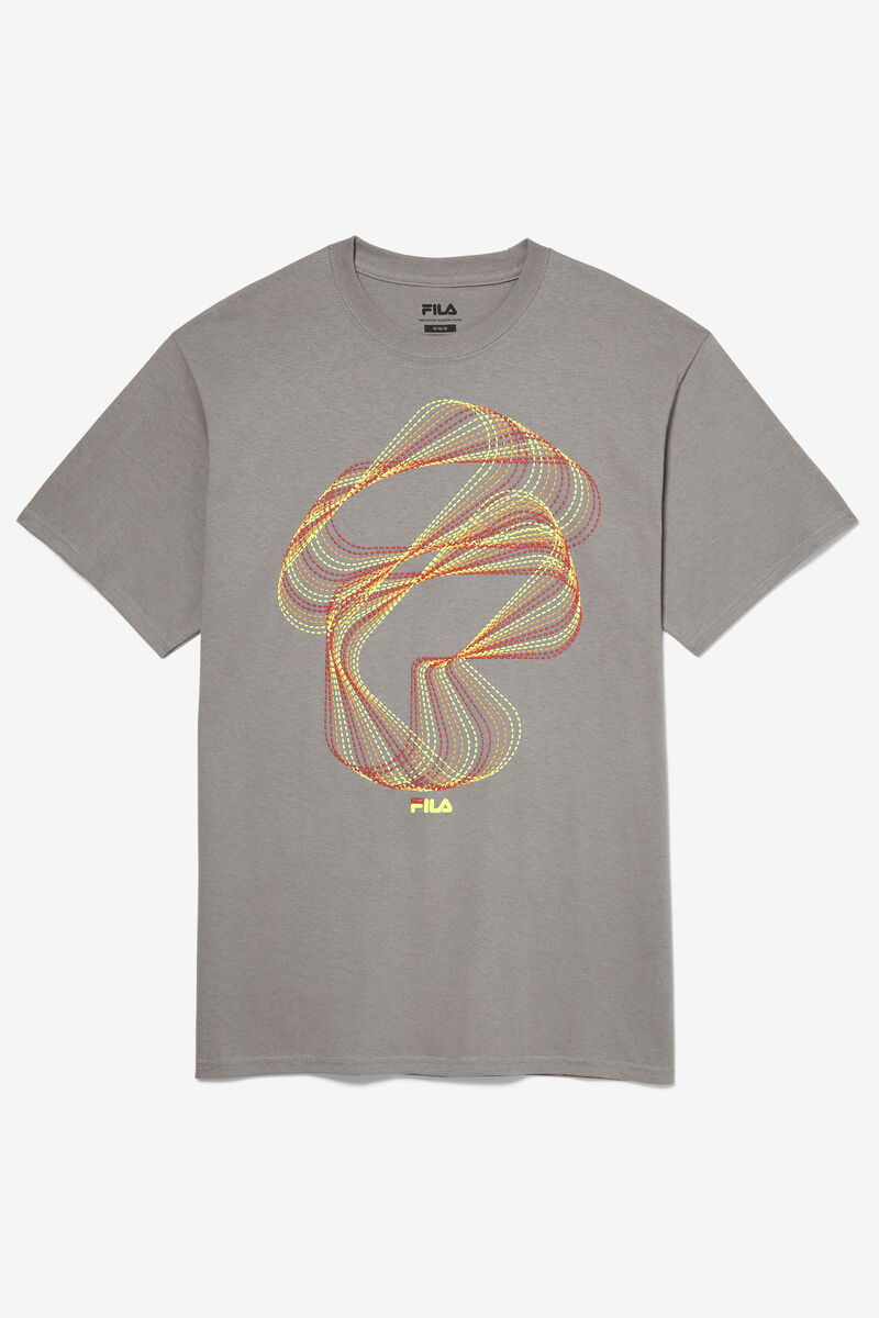 Fila Optical Stitch T-shirt Herr Grå | VfcQ774JIqJ