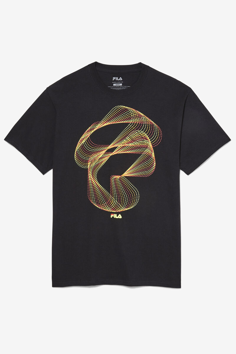 Fila Optical Stitch T-shirt Herr Svarta | Rt4n7hM6FLK
