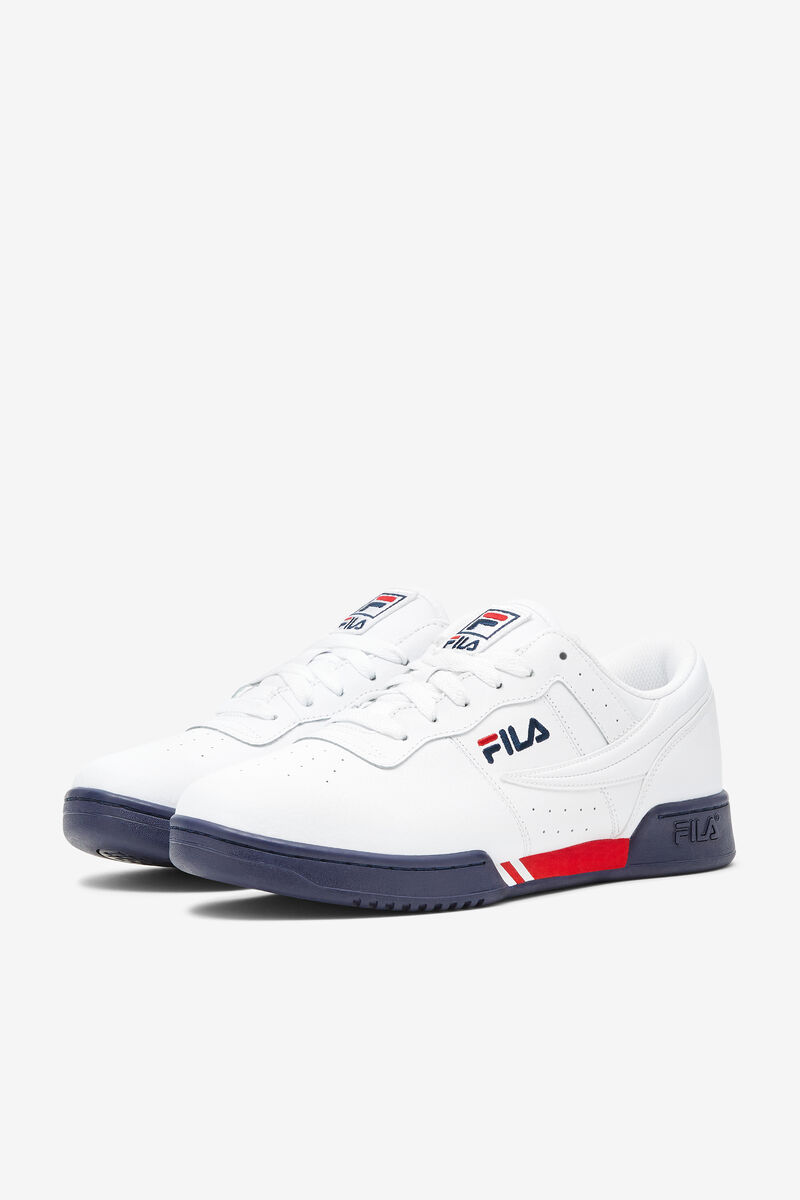 Fila Original Fitness Op - Sneakers & Lifestyle | Fila Sneakers Herr Vita Marinblå Röda | kRxI9aZbwXO