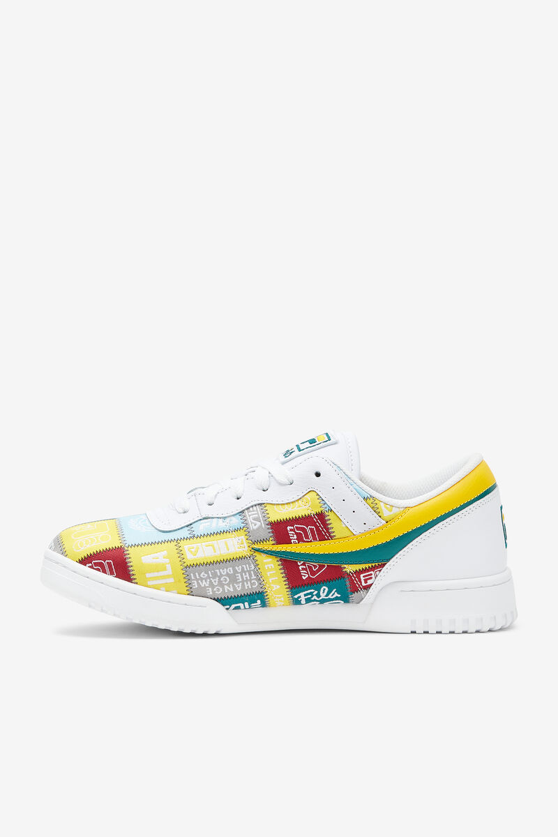 Fila Original Fitness Patchwork Low Top Shoes | Fila Sneakers Herr Vita Gula | 3zKxmJuFf7Q