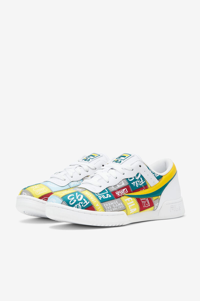 Fila Original Fitness Patchwork Low Top Shoes | Fila Sneakers Herr Vita Gula | WTlGNsEkAoz