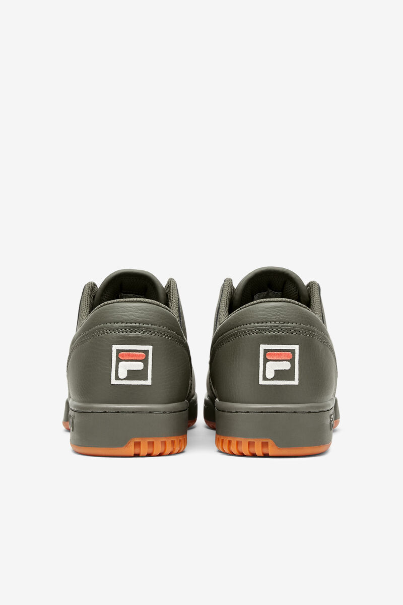 Fila Original Fitness Platta Skor Herr Olivgröna Vita Röda | Q9F2EC76ysr