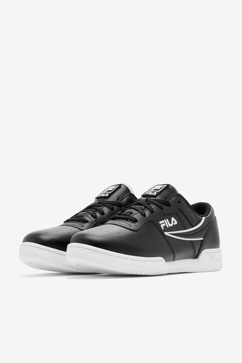 Fila Original Fitness Platta Skor Herr Svarta Vita Svarta | UroOeM49Wok