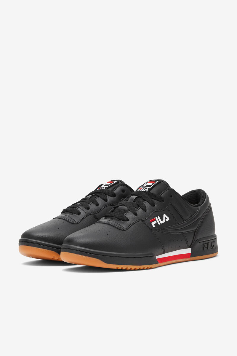 Fila Original Fitness Platta Skor Herr Svarta Röda Vita | dYpV35A4goG