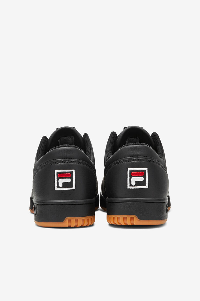Fila Original Fitness Platta Skor Herr Svarta Röda Vita | dYpV35A4goG