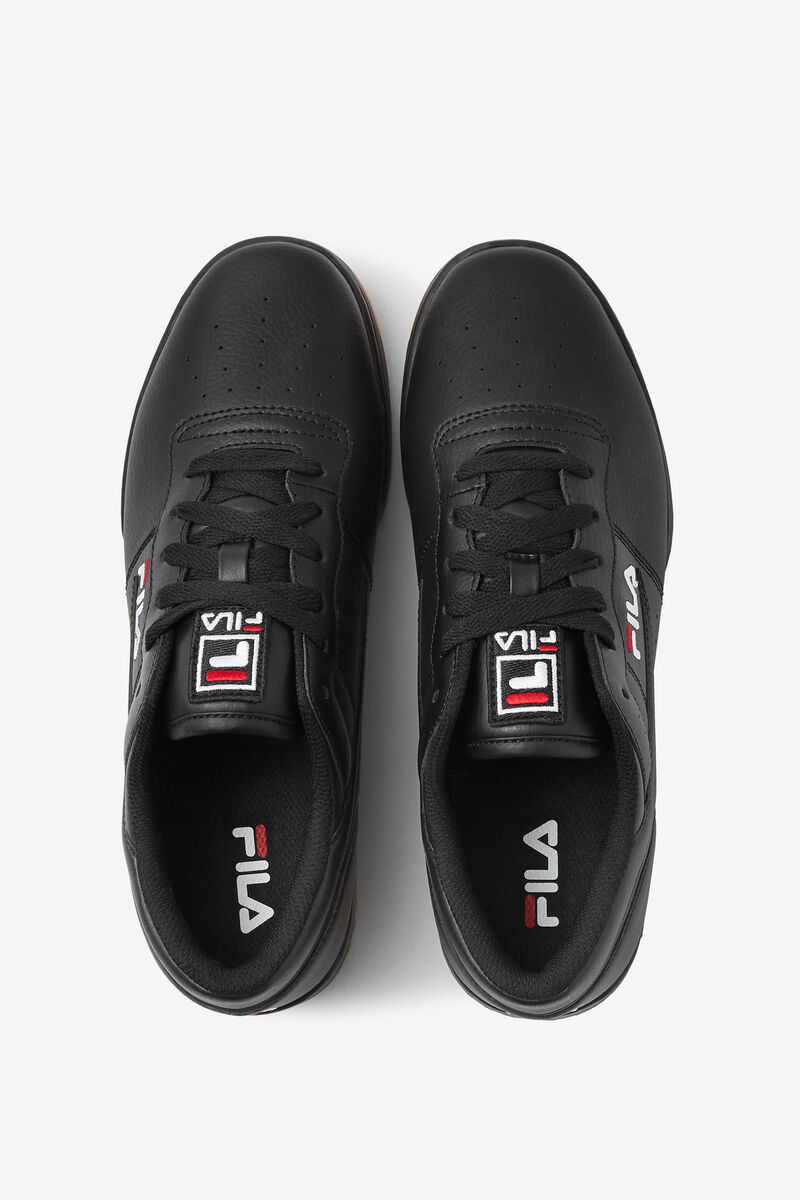 Fila Original Fitness Platta Skor Herr Svarta Röda Vita | dYpV35A4goG