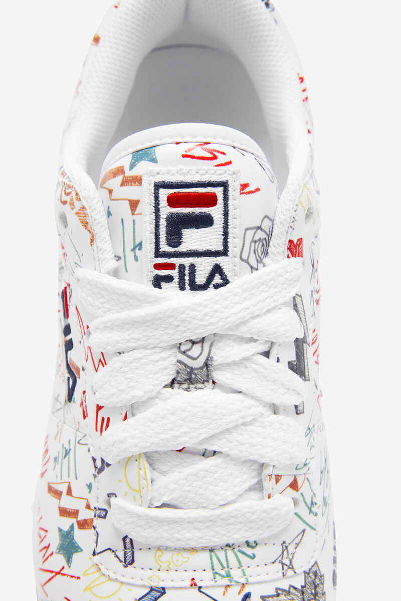 Fila Original Fitness Scribbles Graffiti Shoes | Fila Sneakers Herr Vita Marinblå Olika Färger | yOnavCLjzTx