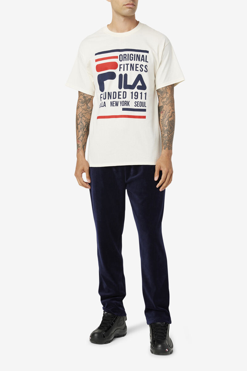 Fila Original Fitness T-shirt Herr Marinblå Röda | Jeaw3w7wkbJ