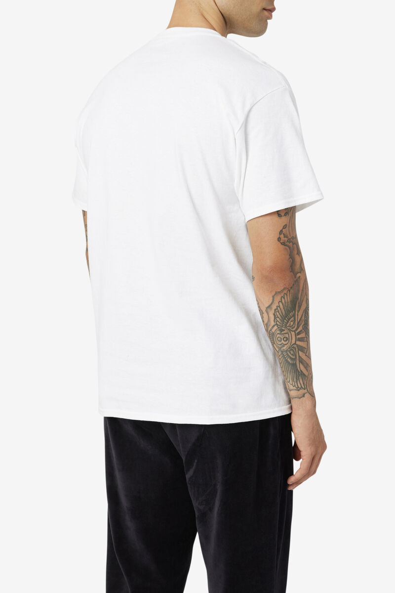 Fila Original Fitness T-shirt Herr Vita Svarta Röda | dODBeVWYyHf