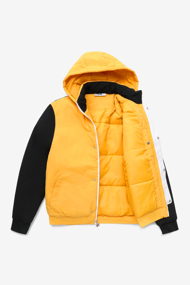 Fila P1 Fila Tech Jacket Jacka Herr Gula Svarta Vita | guDZdBB3KFG