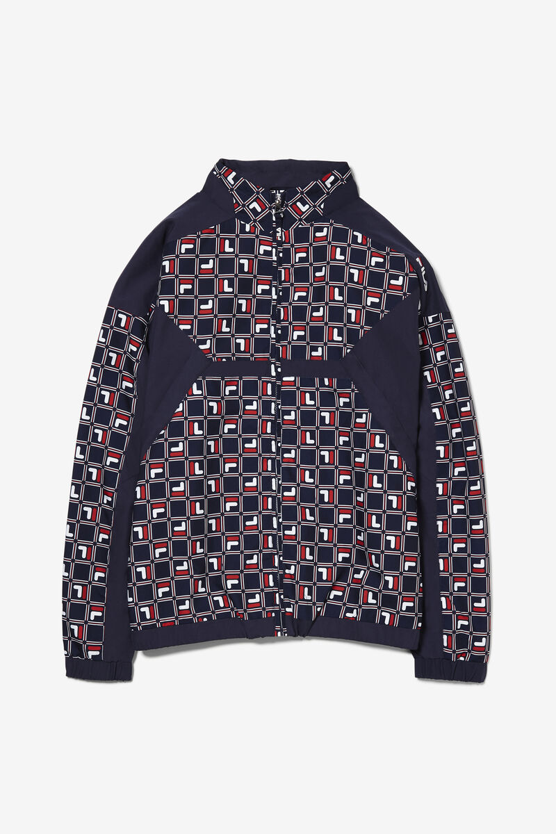 Fila Paride Windbreaker Jacka Herr Marinblå Röda Vita | 3IiXTZAcCOE