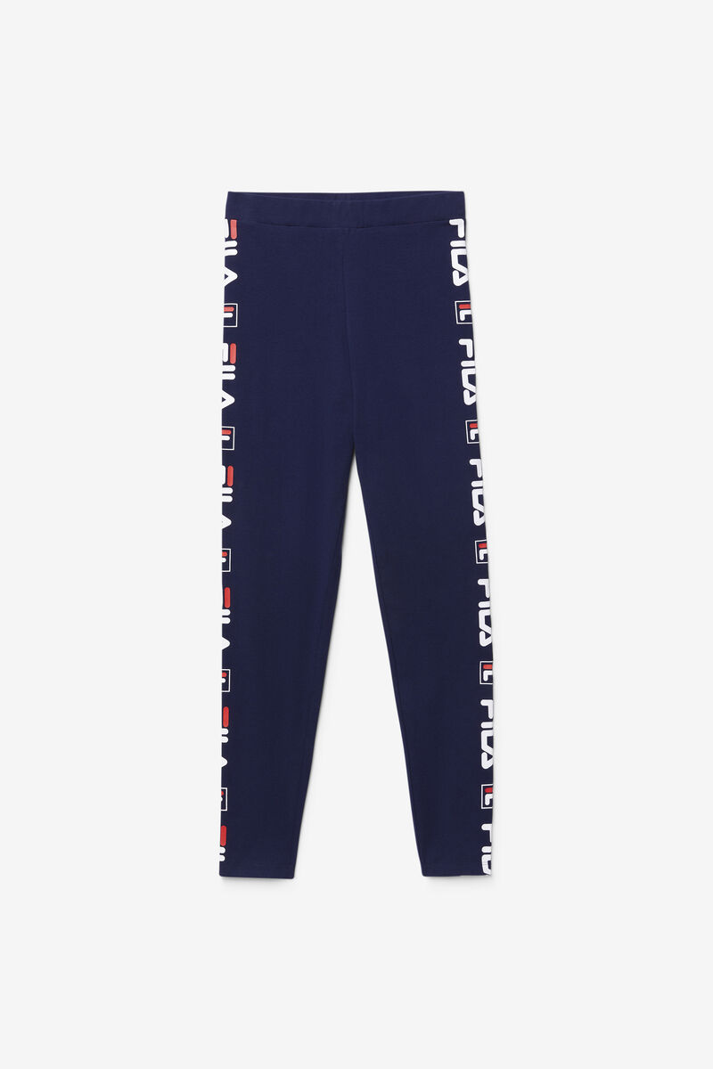 Fila Parma Legging Leggings Dam Marinblå Vita Röda | YskVu5kVzde