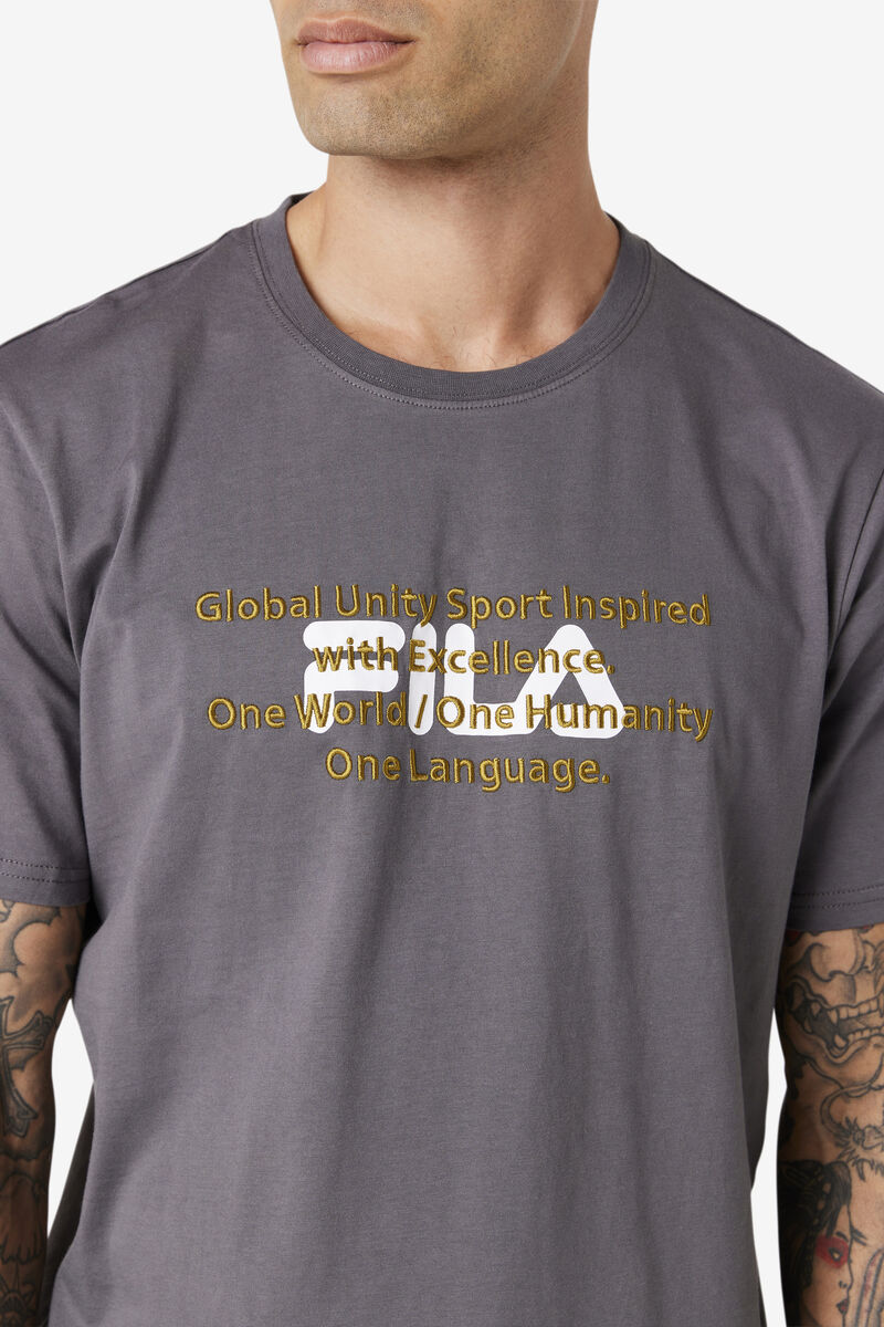 Fila Pepacton T-shirt Herr Lila | HQNRwDAEWFx