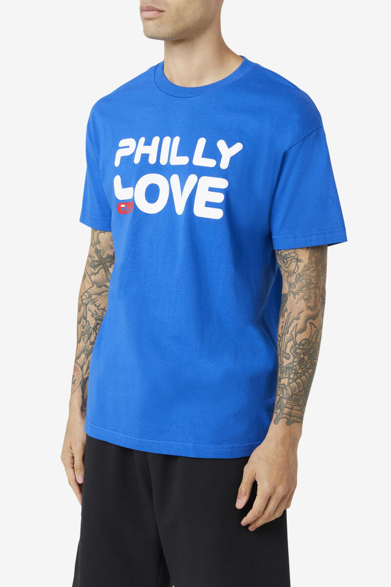 Fila Philly Love T-shirt Herr Blå Blå | 29jkf6ckEm1