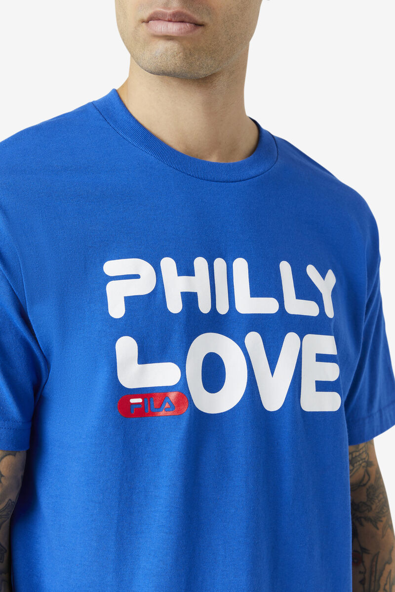 Fila Philly Love T-shirt Herr Blå Blå | 29jkf6ckEm1