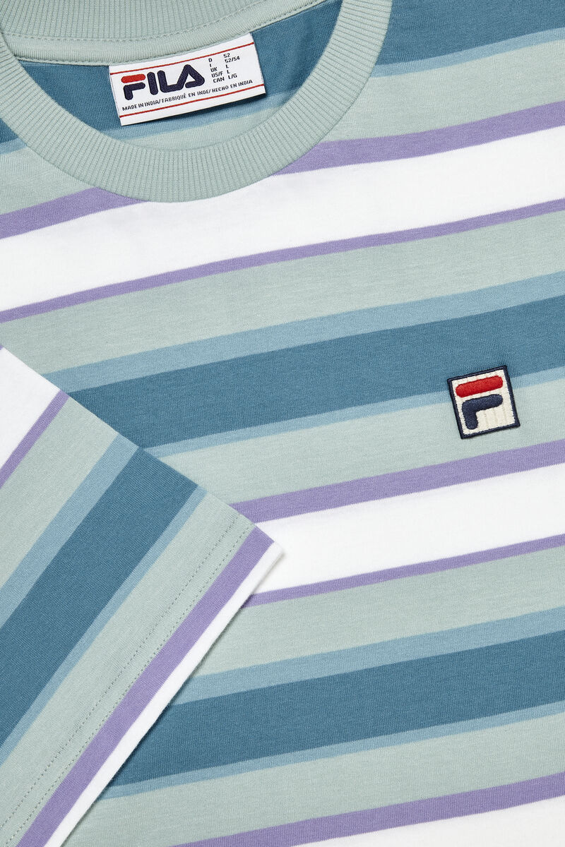 Fila Pietersite T-shirt Herr Blå Vita | 4zUSEQDPnCS